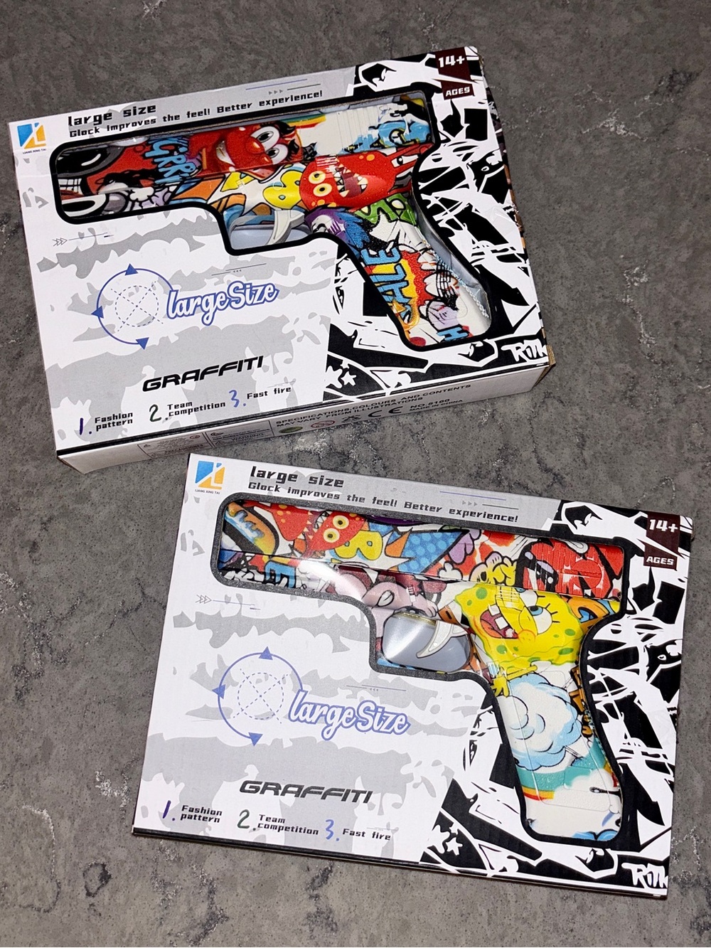 2X New Glock Pistol Graffiti Water Bomb Guns